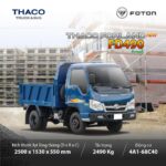 Xe ben 1 cầu 2.5 tấn 2 khối Thaco Forland FD490: lựa chọn tối ưu cho vận tải xây dựng